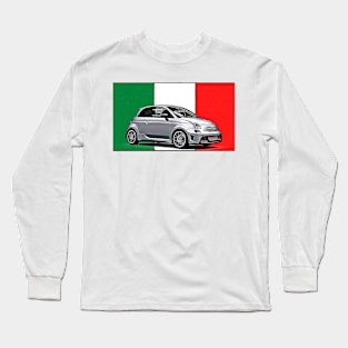 Abarth 696 Italian Print Long Sleeve T-Shirt